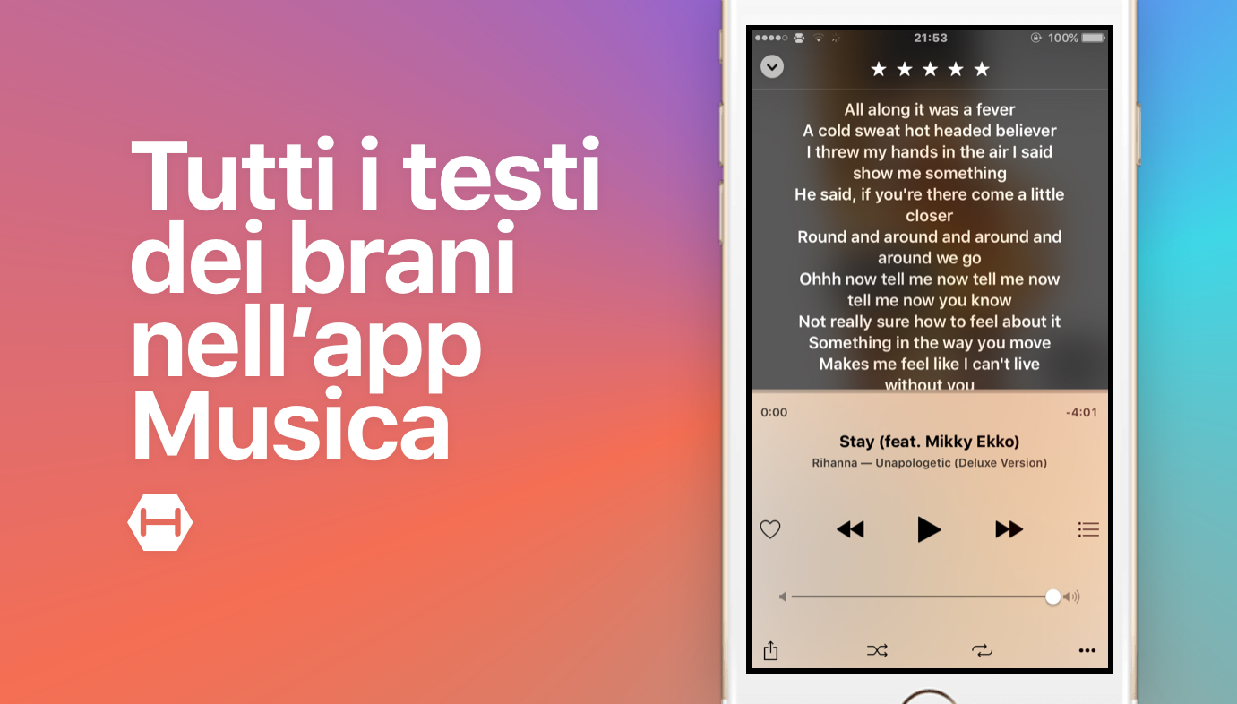 Scaricare automaticamente tutti i testi delle canzoni nell’app Musica